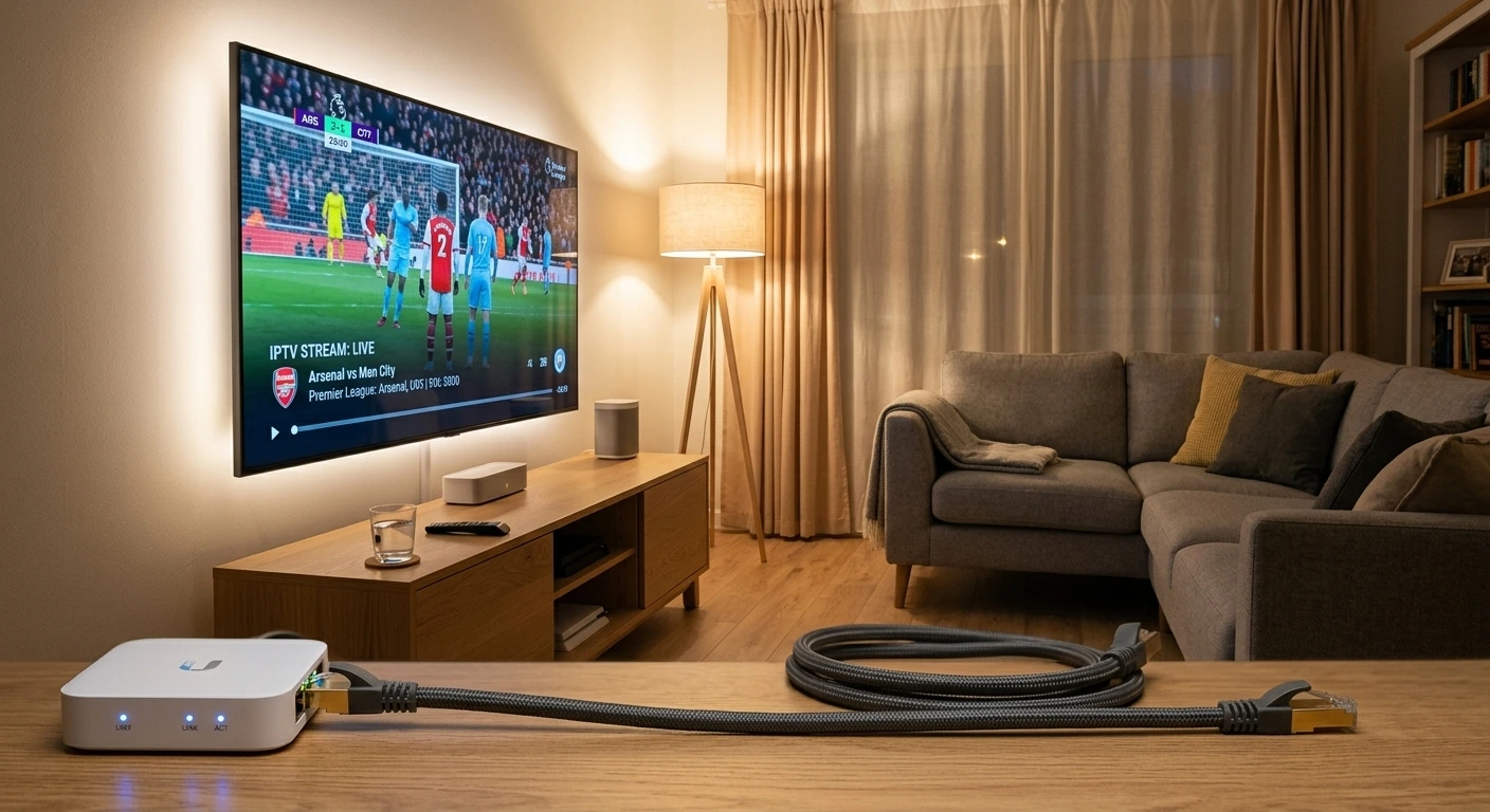 IPTV buffering oplossen met bekabeld internet en een stabiele stream op smart-tv