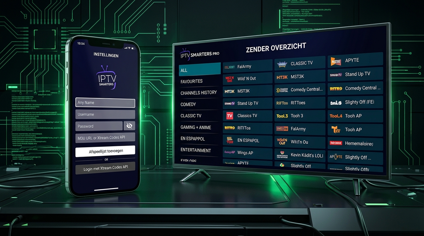 IPTV Smarters Pro instellen met M3U-link en Xtream Codes
