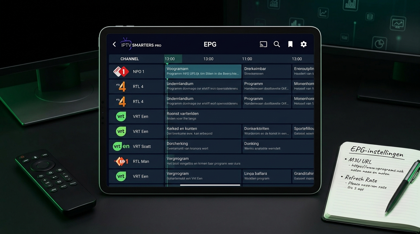 IPTV Smarters Pro instellen met EPG en zenderoverzicht